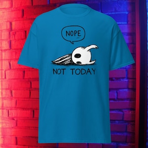 Minimalist Hollow Knight T-Shirt: &#39;Not Today&#39; Gamer Tee