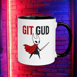 Hollow Knight Hornet "GIT GUD" Coffee Mug - Gamer Gift