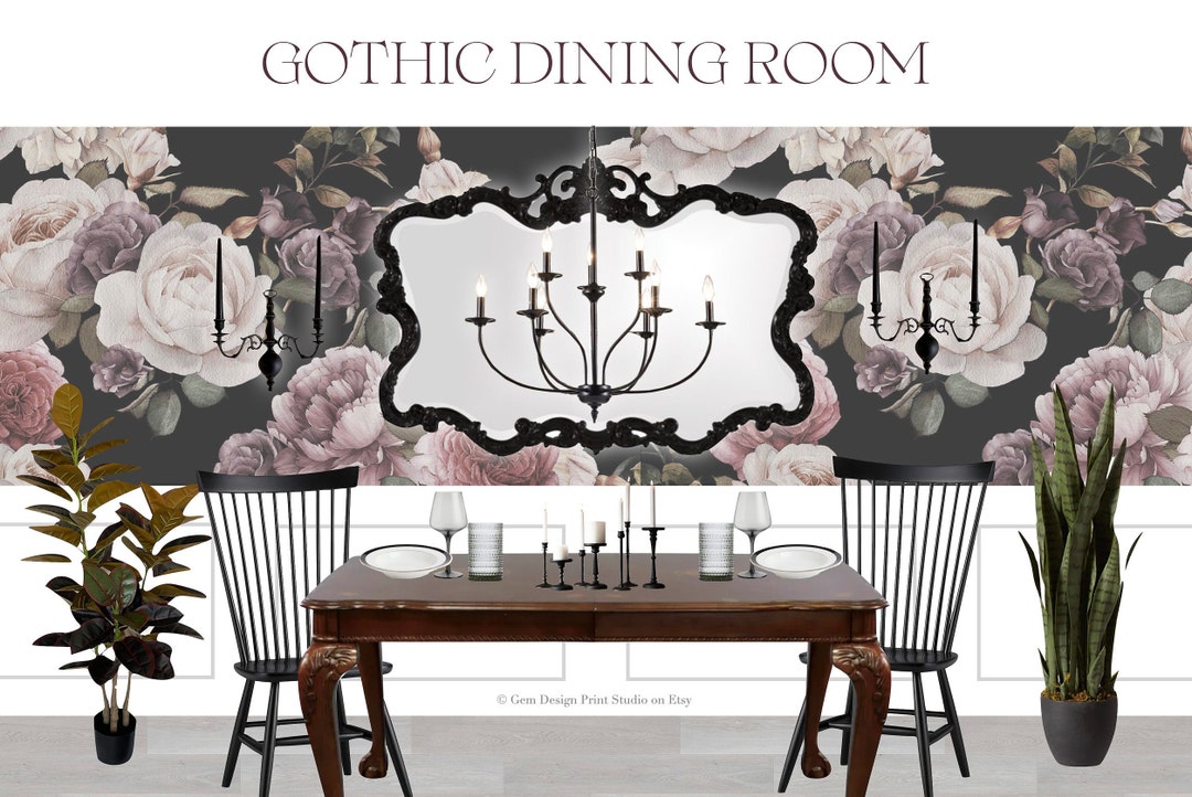 GOTHIC Dining Room Design Board Interior Design Mood Etsy