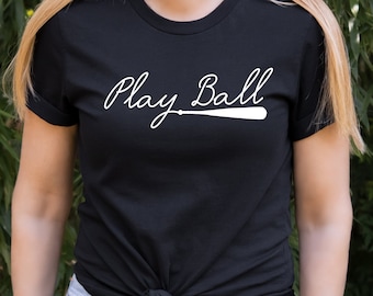 T-shirt Play Ball : T-shirt de maman baseball softball