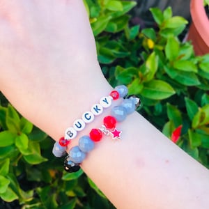 Bucky Bracelet, Bucky Barnes Inspired Bracelet Set, Bucky Fans, Winter Solider, Bucky Barnes Bracelets, Bucky Jewelry