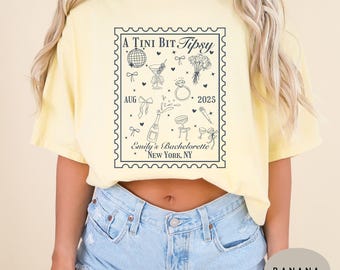 Martini Bachelorette Shirts Custom Espresso Martini Bachelorette Personalized Tipsy Bridal Party Gifts Tini Time Bachelorette Group Tshirts