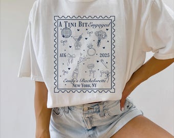 Custom Bachelorette Party T-Shirt: Espresso Martini, Personalized Bridal Group