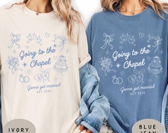 Personalized Going to the Chapel Bride Tshirt Gift - Custom Future Mrs Shirt