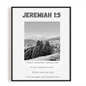 Jeremiah 1 faith prints |printable|bible verse wall art|scriptures printable|modern artwork|scripture art|christian art prints|bible verse