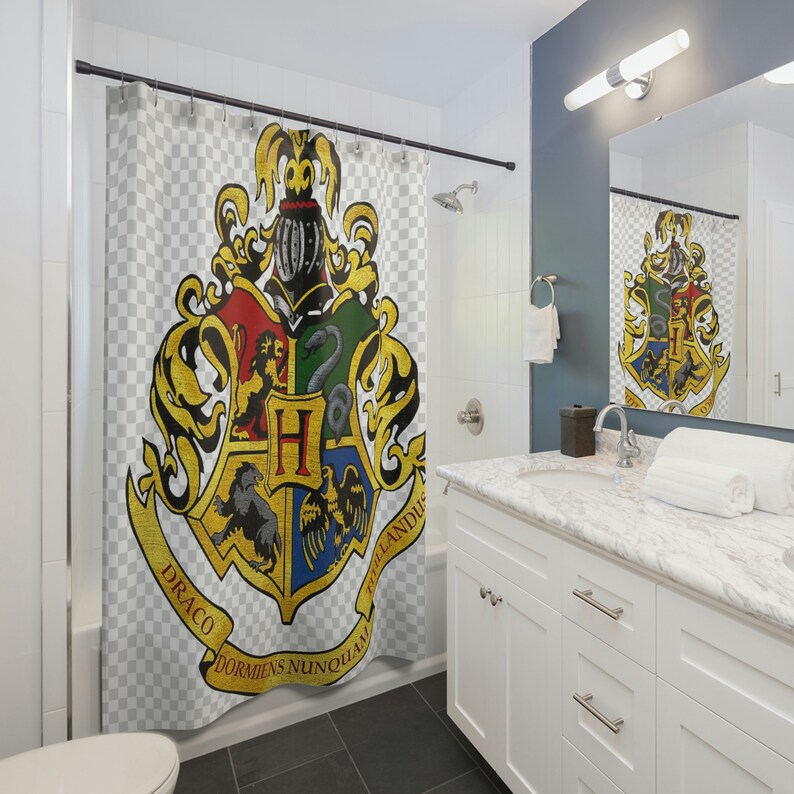 Hogwarts Shower Curtain Etsy
