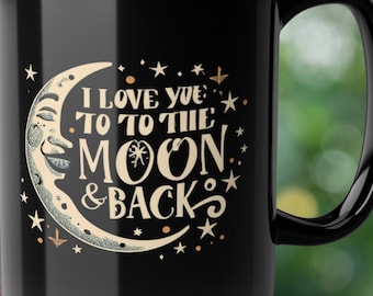Taza de café de cerámica Love Quote - 100% cerámica, acabado brillante - Tamaños disponibles de 11 oz/15 oz