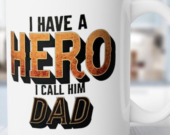 Taza de café con cita de papá de 15 oz: cerámica sin plomo ni BPA con mango en forma de C