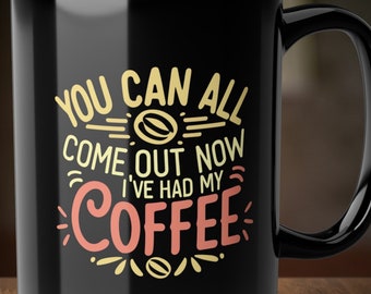 Peculiar taza de café de cerámica - Acabado brillante - Perfecto para reír - Varios tamaños disponibles