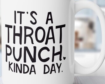 Taza de café de cerámica brillante - 100% cerámica - Cita divertida, apta para microondas y lavavajillas - 15 oz