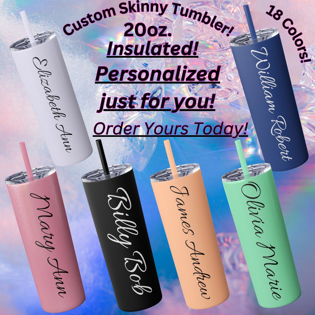 Cruise Tumbler Wrap - Add Your Own Name Seamless 20oz Skinny