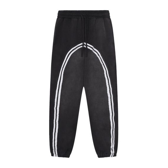 Sun Fade Contrast Tape Fleece Jogged Sweatpants