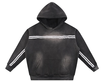 Sudadera con capucha de polar con cinta de contraste Sun Fade