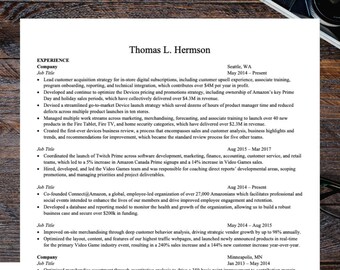 Plantilla de currículum para estudios de posgrado para Word, Google Docs y Pages