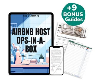 Kit de herramientas para anfitriones de Airbnb: listas de verificación, plantillas y guías adicionales (descarga digital)