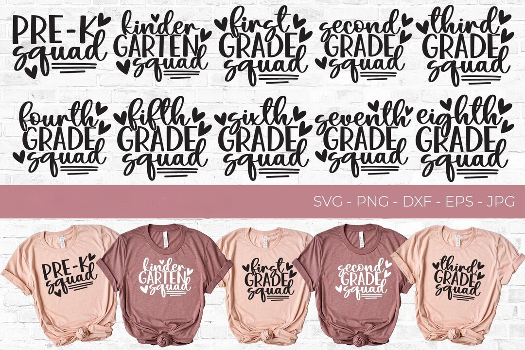 School SVG Bundle, Teacher Squad SVG, Back to School SVG, Kids Bundle ...