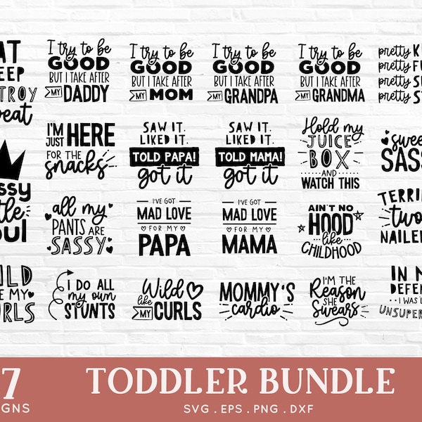 Kids Bundle SVG, Funny Toddler Shirt, Toddler Svg, Funny Kids SVG, Cool Kids Svg, Sassy Kids Svg, Funny Kids Designs, Cut Files for Cricut