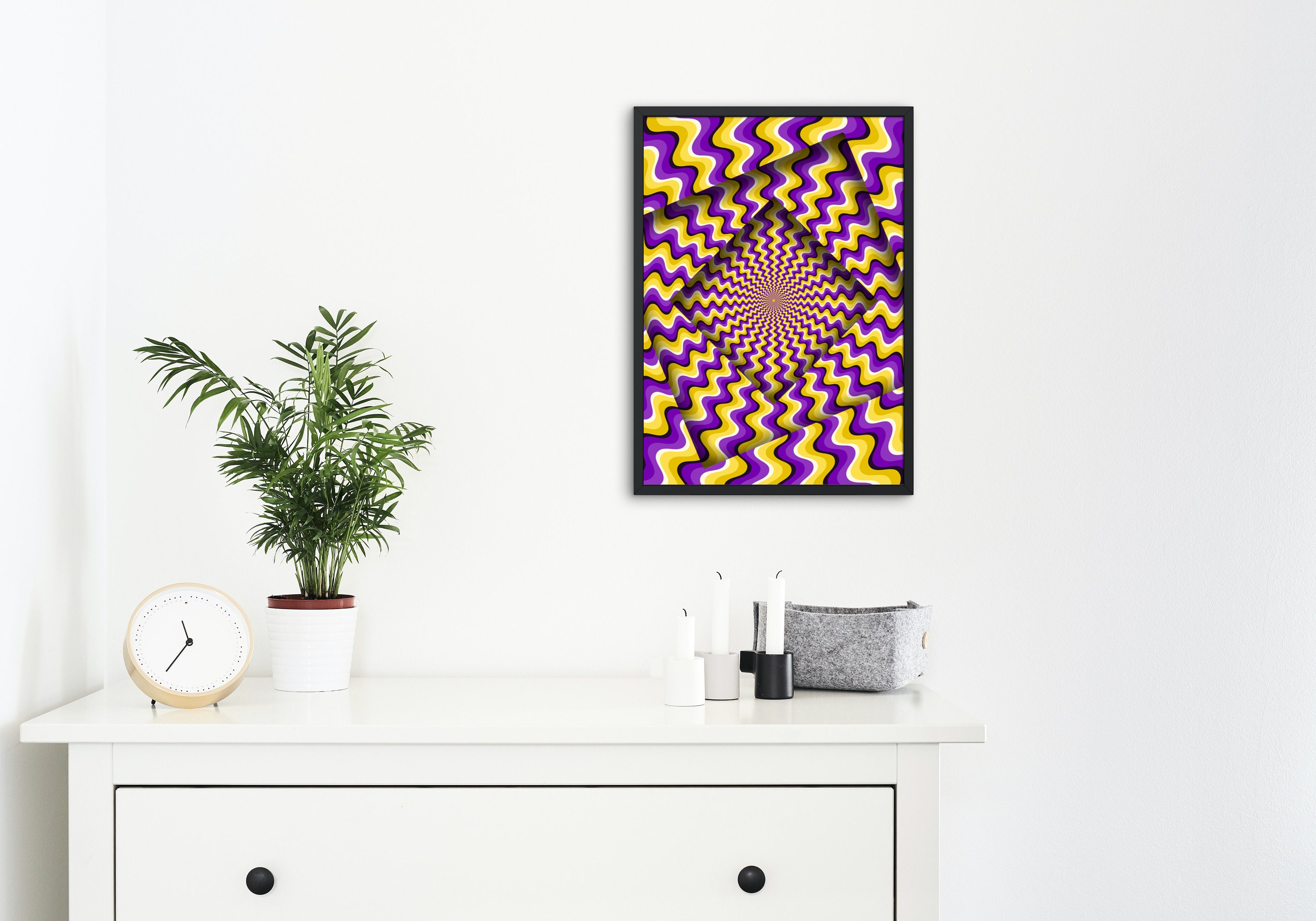 Optical Illusion Swirl Wall Art 3D Art Print Etsy Australia