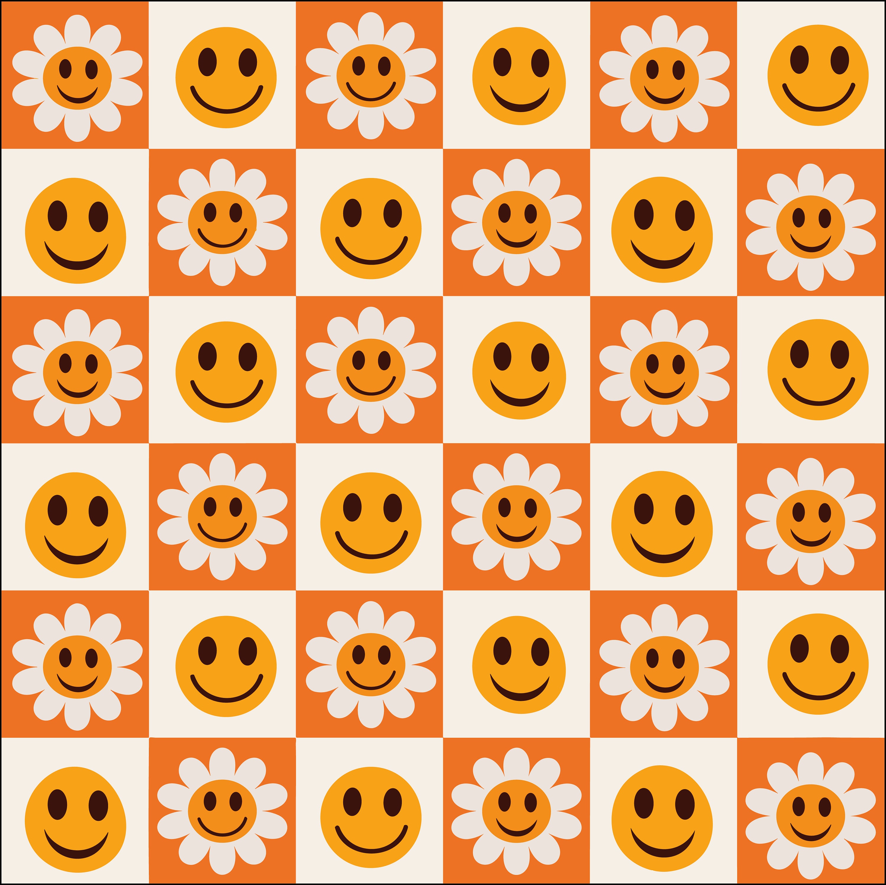 Retro Happy Smiley Face,digital Paper Pack,retro Textures Paper,smiley ...