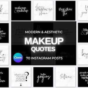 Makeup Artist Instagram Templates, MUA Templates , Makeup Instagram Post Templates, Beauty Salon Templates, Social Media Posts, Canva, Flyer