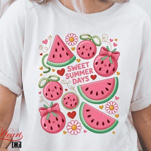 Coquette Watermelon Png, Cute Watermelon Sublimation PNG Design, Watermelon Slices Png, Summer Time Png, Watermelon Girl Png, Watermelon PNG