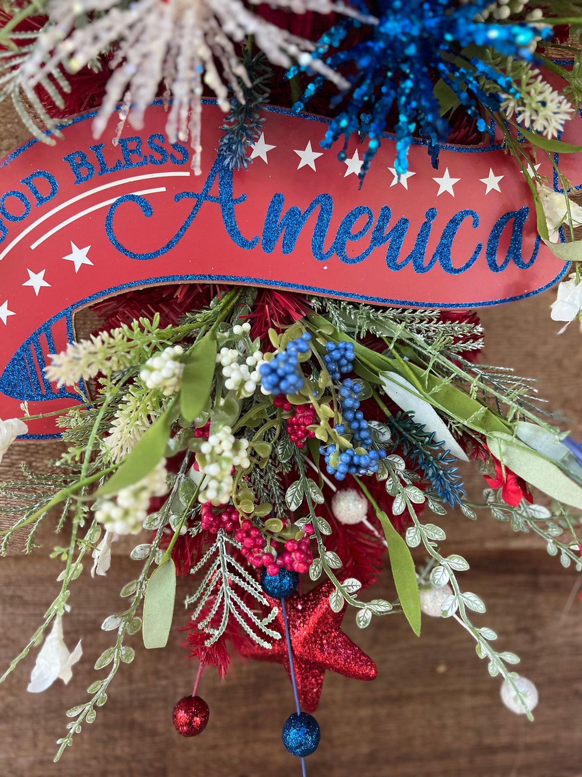 diy fourth of july swags