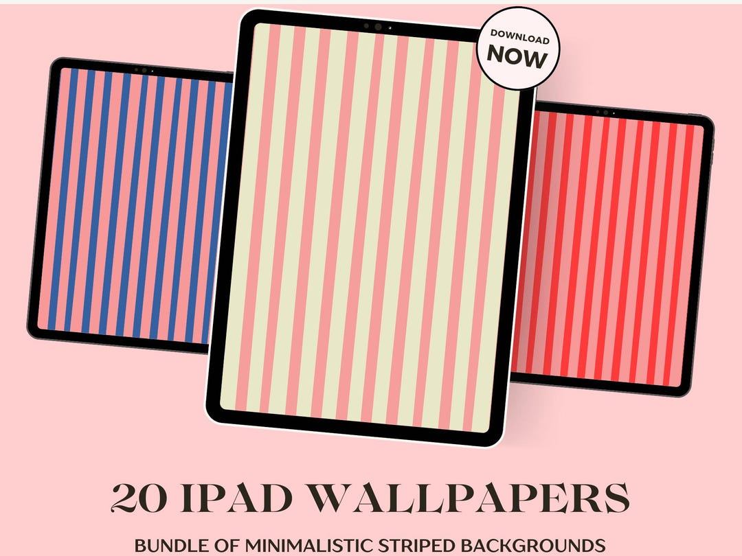 IPad Wallpaper Aesthetic Stripes Background Cute Pastel Colors