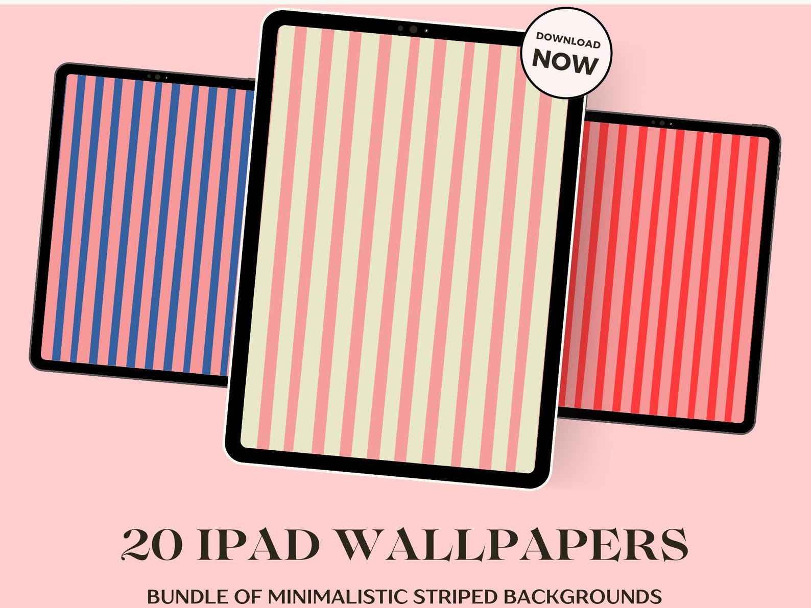IPad Wallpaper Aesthetic Stripes Background Cute Pastel Colors — free download