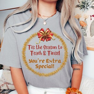 Teacher Tis the Season Christmas Ornament,  Christmas Gift for Teacher, Teacher Appreciation, Student gift for Teacher, Teachers Ornament