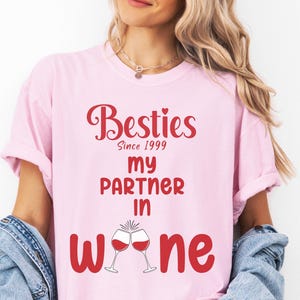 Custom Besties Shirt, Personalized Best Friend Gift, Matching BFF Outfit, Girls Trip Shirt, Best Friend Birthday Crewneck Funny Bestie Shirt