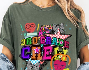 Teacher Team Crew Shirt Teacher Grade Level Team Shirts Matching Teacher Group Crew Team Appreciation Shirt Gift for Teacher, Back to School