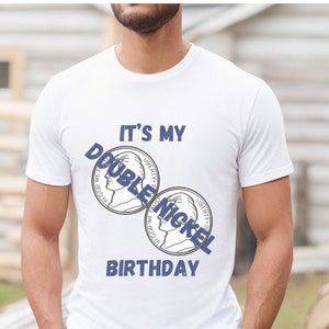 Double Nickel Birthday Mens Shirt 55th Birthday Shirt Father Papa Grandpa Birthday Shirt Him Dad brother Uncle Gift 1969 Birthday Party Gift