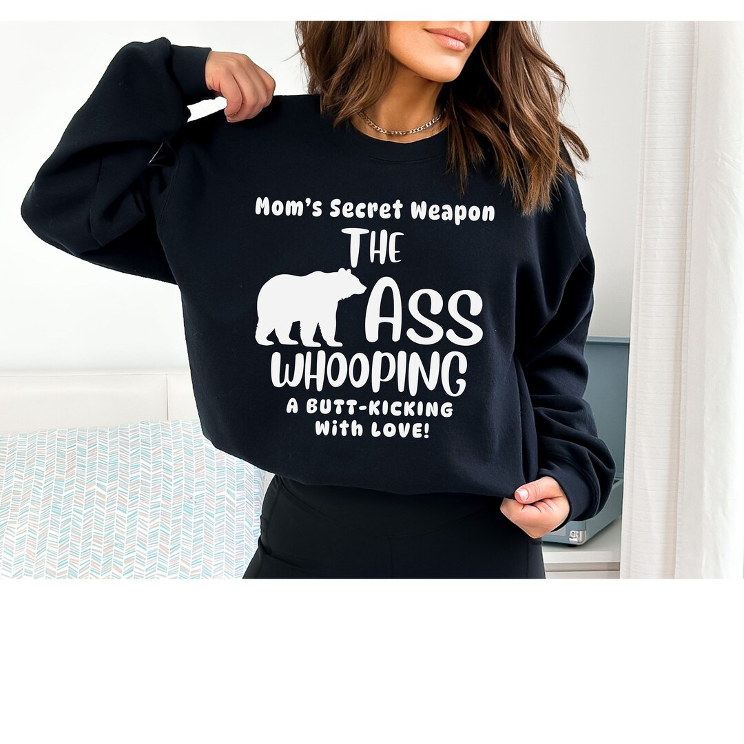 Mama Bear Ass Whooping Shirt, Funny Mom Gift, Motherhood Shirt, Retro ...