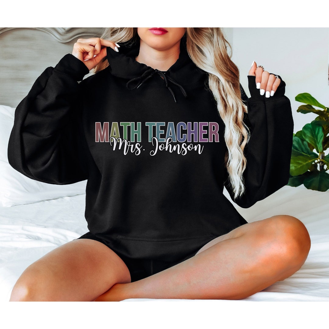 Math Jacket Custom Name Math Personalized Hoodie, Math Teacher, Math Shirt, Math ...