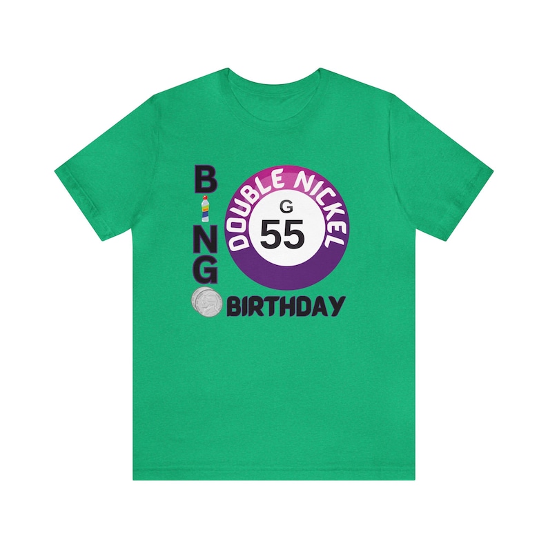 Double Nickel Bingo Birthday Shirt 55th Birthday Bingo Shirt Mama Mother Birthday Grandma Nana