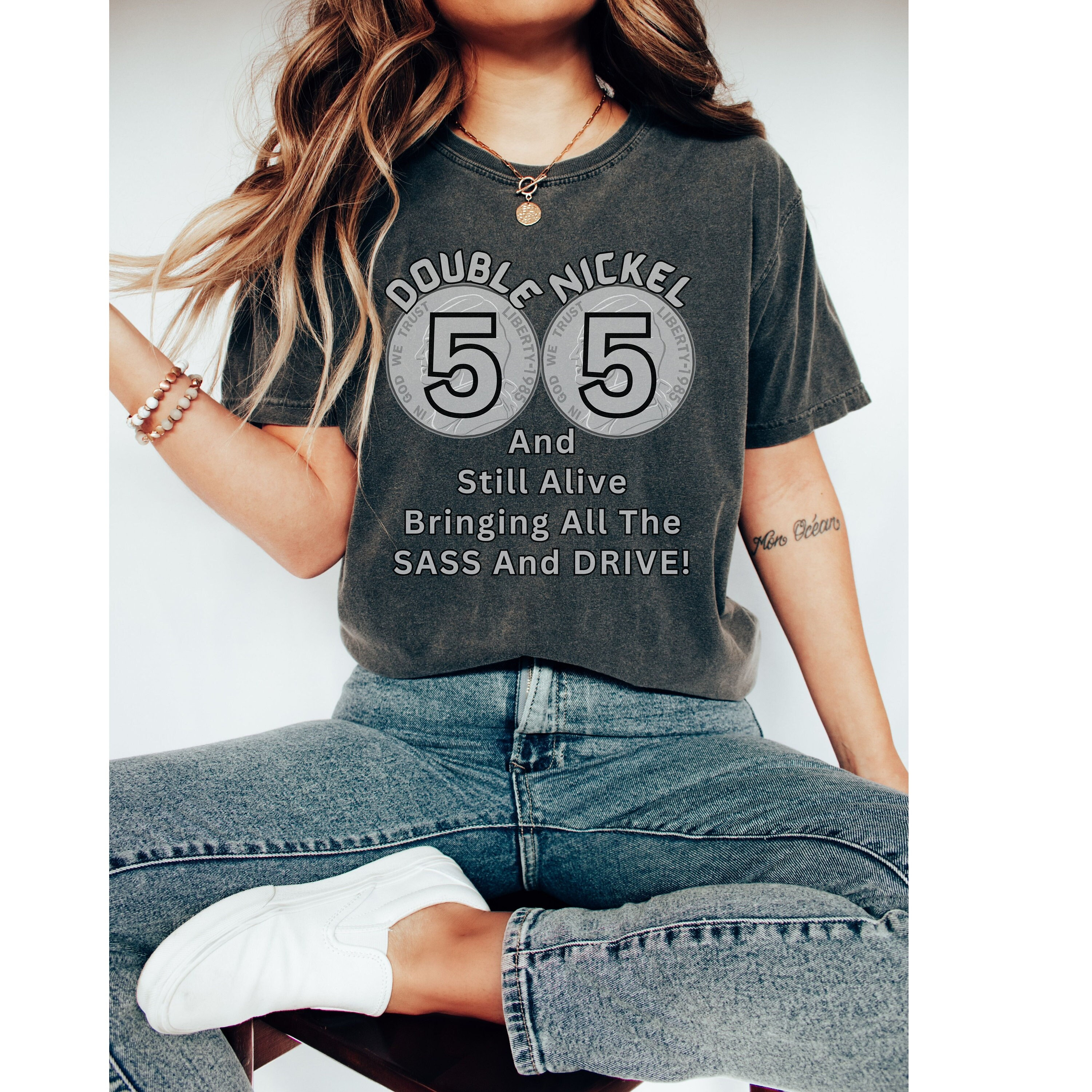 Double Nickel Birthday Shirt 55th Birthday Shirt Mama Mother Birthday Grandma Nana Shirt Her Birthday Mom Sister Aunt Gift Birthday Party