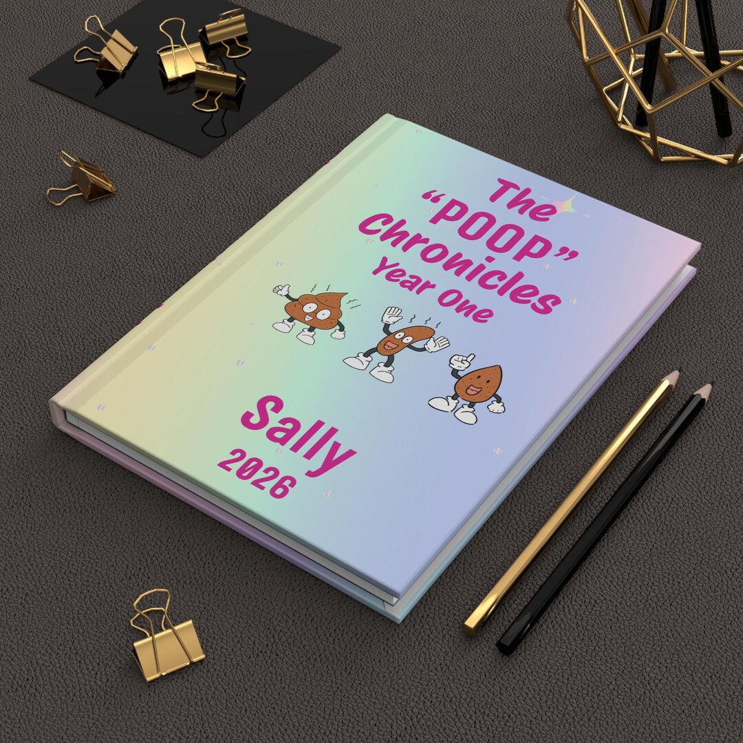 Poop Notebook Personalized Poop Chronicles Journal, Funny Pregnancy Diary, Baby Log ...