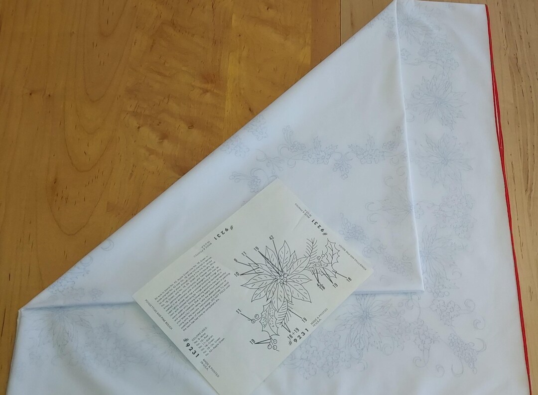 Vintage TRI-CHEM ARTEX Pre Stamped Fabric, #9231 