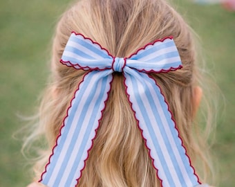 Red, White, and Blue Long Tail Bow