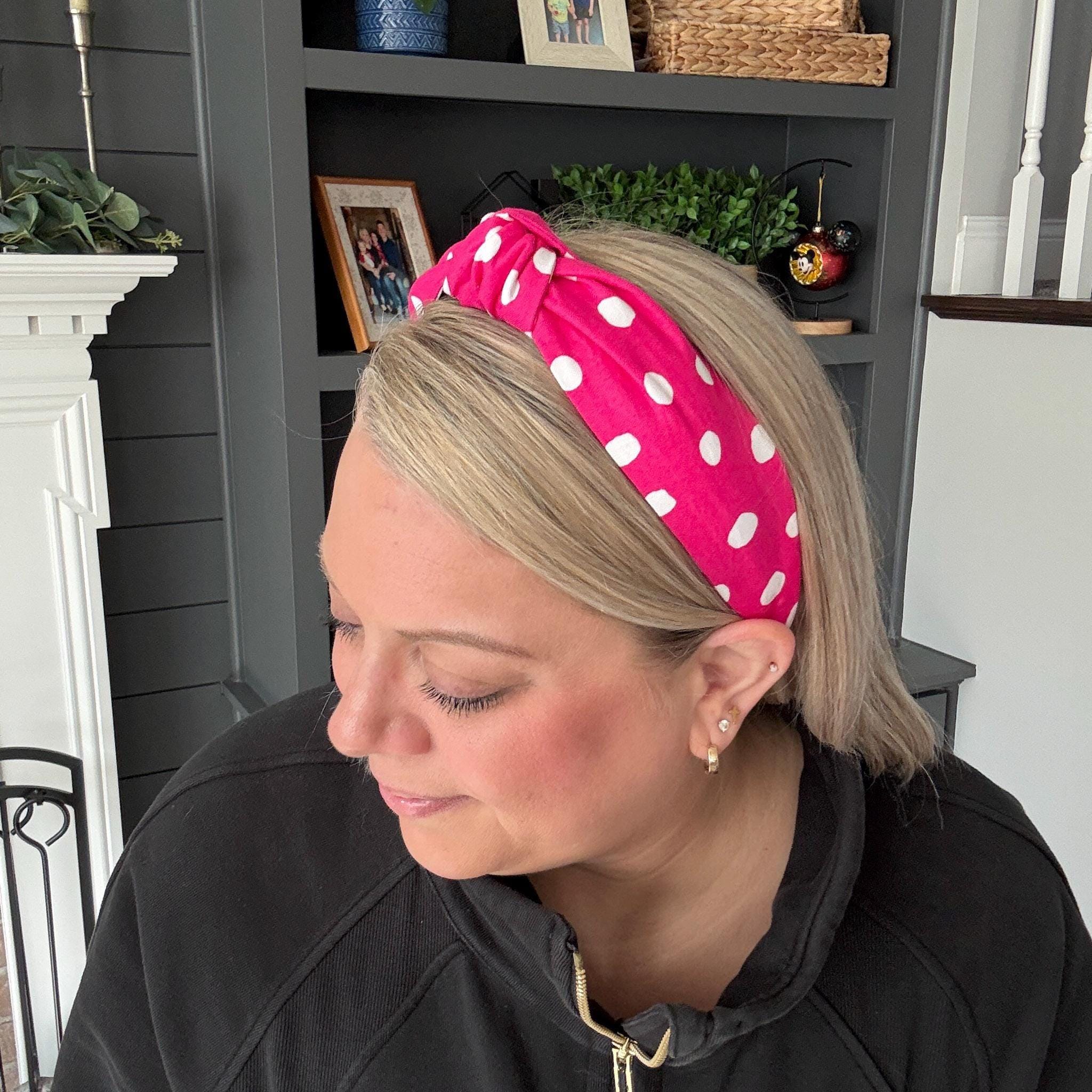 Purple and Pink Polka Dot Headbands | 6 Color Options | Comfortable - Etsy