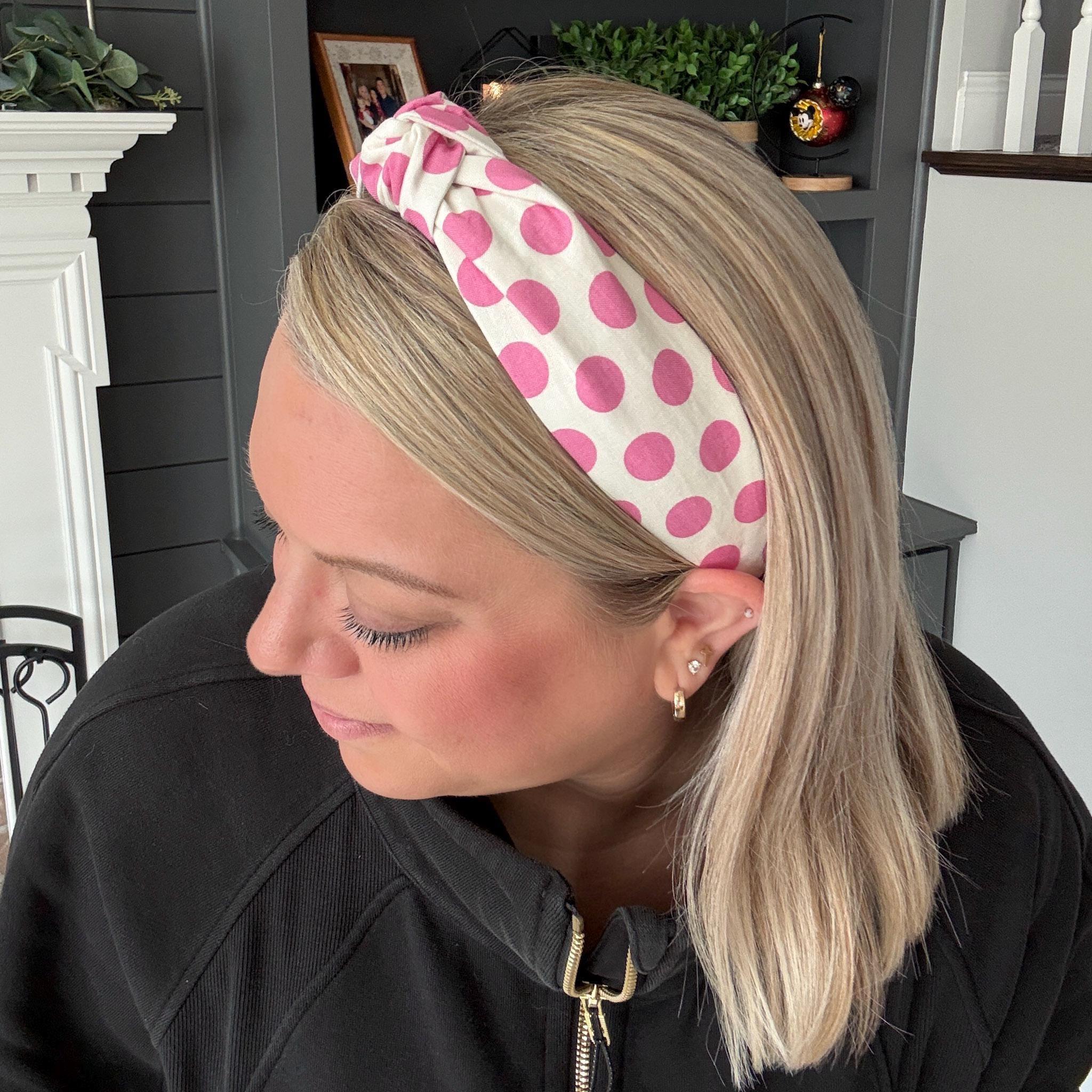Purple and Pink Polka Dot Headbands | 6 Color Options | Comfortable - Etsy