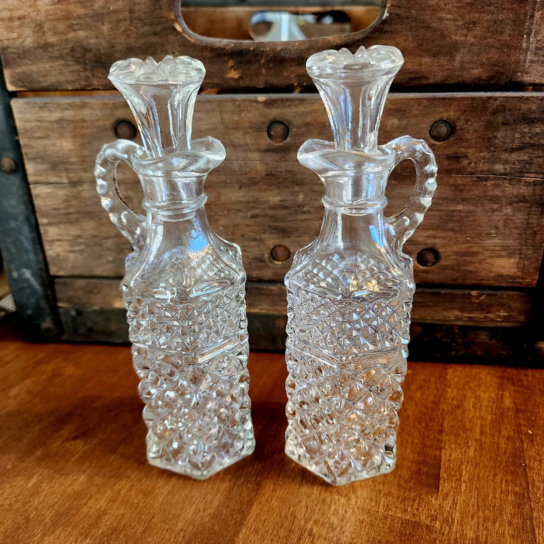Wexford Vintage Cruet Set Oil & Vinegar Bottle Set With Etsy