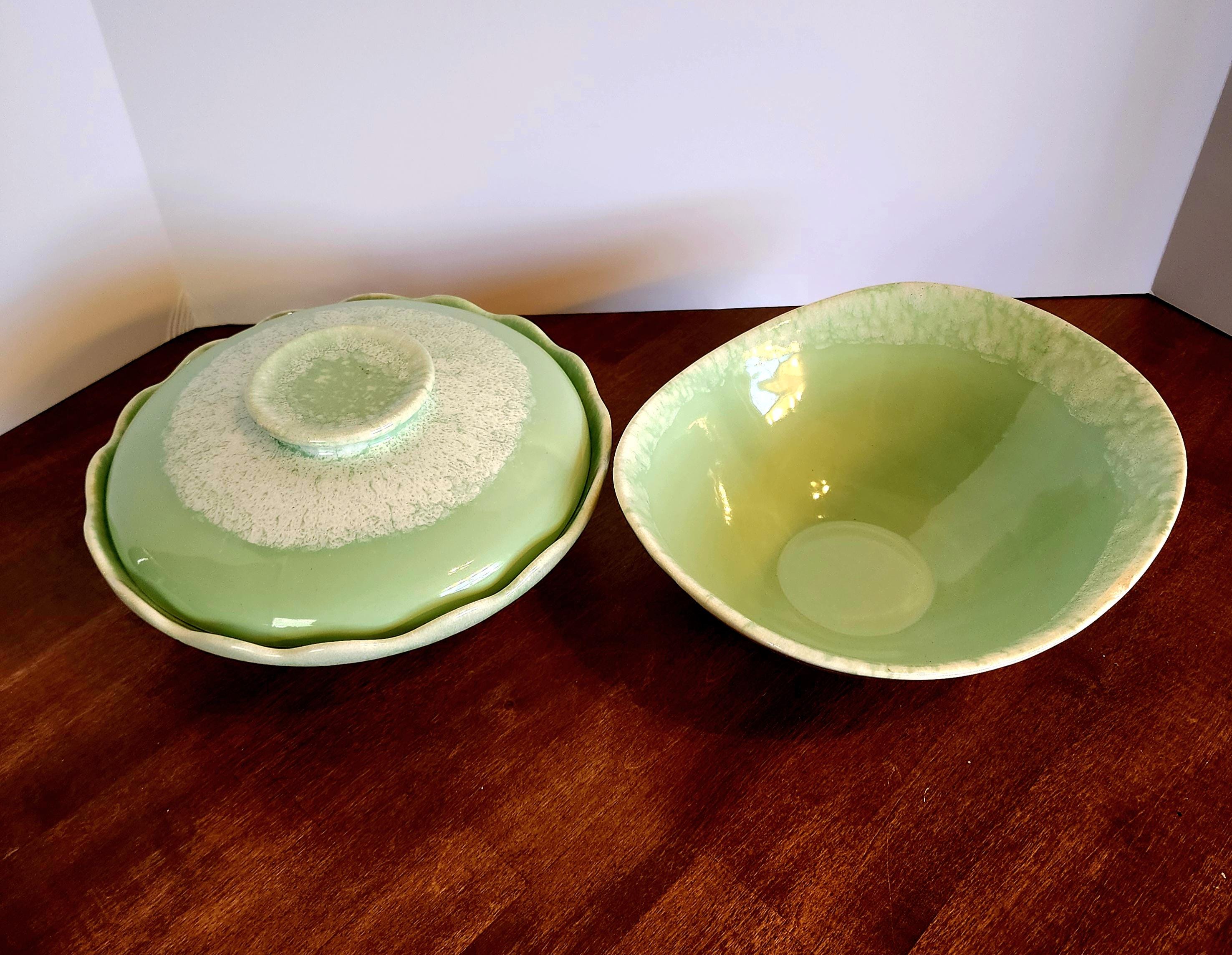 RARE Hull Pottery 9" Covered Casserole and Serving Bowl '57