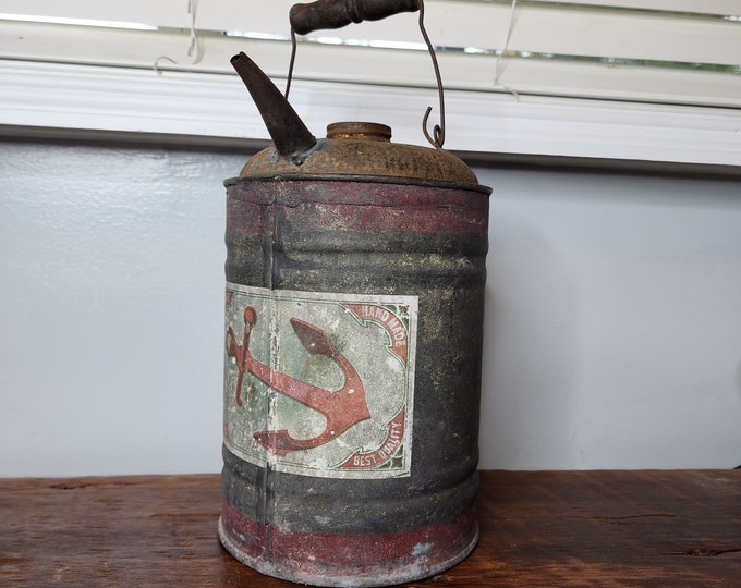 Vintage Gas Can Kerosene Can Petroliana Etsy