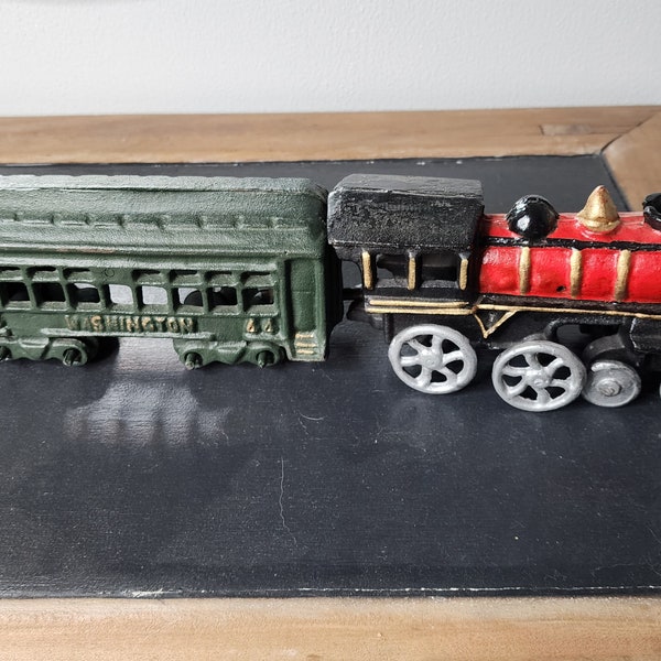 Cast Iron Train Washington 44 Etsy