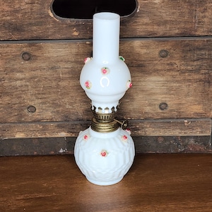 Miniature Floral Oil Lamp