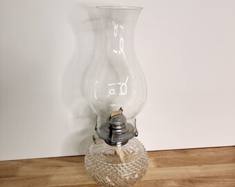 Clear Glass Oil Lamp