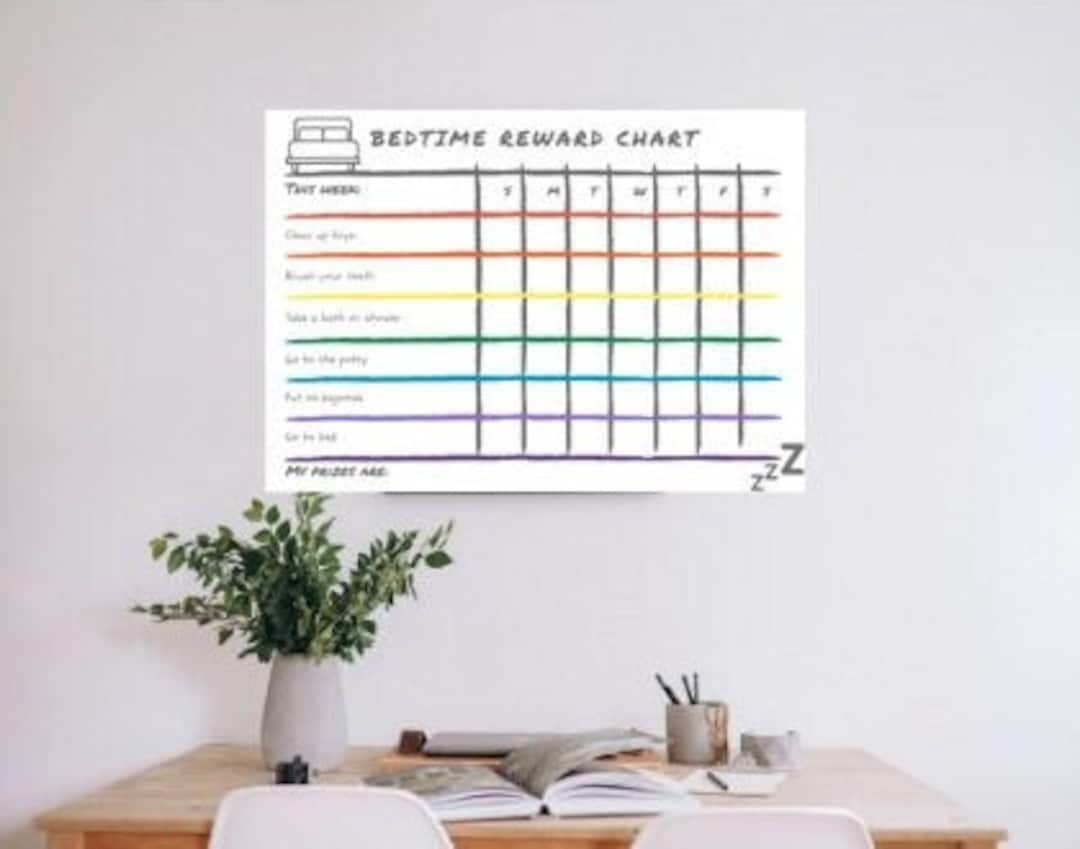 Bedtime Reward Chart Etsy