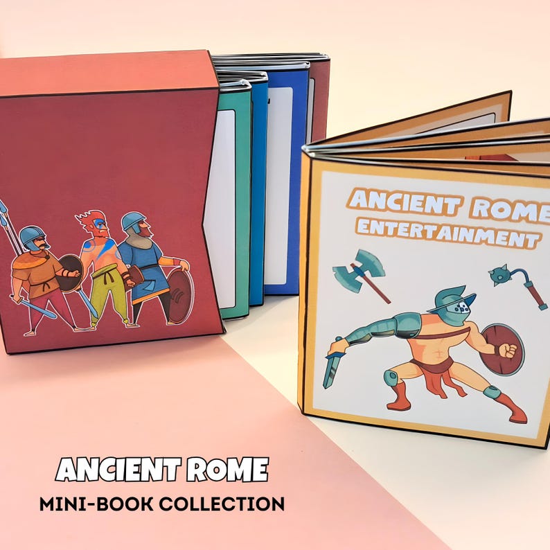 Ancient Rome Mini Book Collection | DIY Mini Books Activity | Roman ...