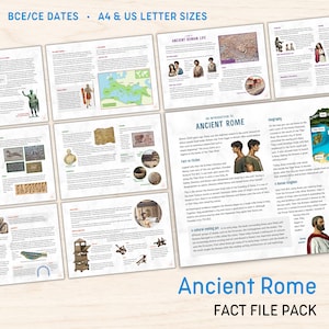 Fakten zum antiken Rom | BCE CE | Römisches Reich, Geschichte, Lernen, Grundschulbildung, Homeschool-Ressource, druckbarer digitaler Download